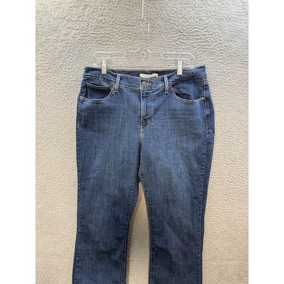 Levis Jeans Womens 14 Medium Blue Denim Classic Bootcut Stretch Western Workwear - Picture 11 of 13